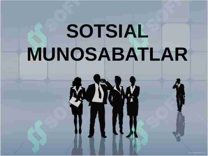 Sotsial munosabatlar
