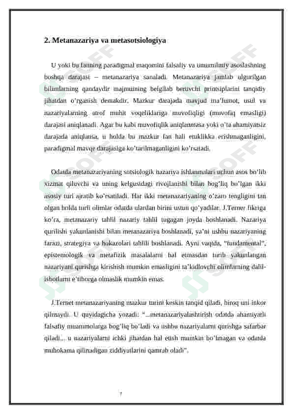 XXI asrdagi sotsiologik paradigmalar 7