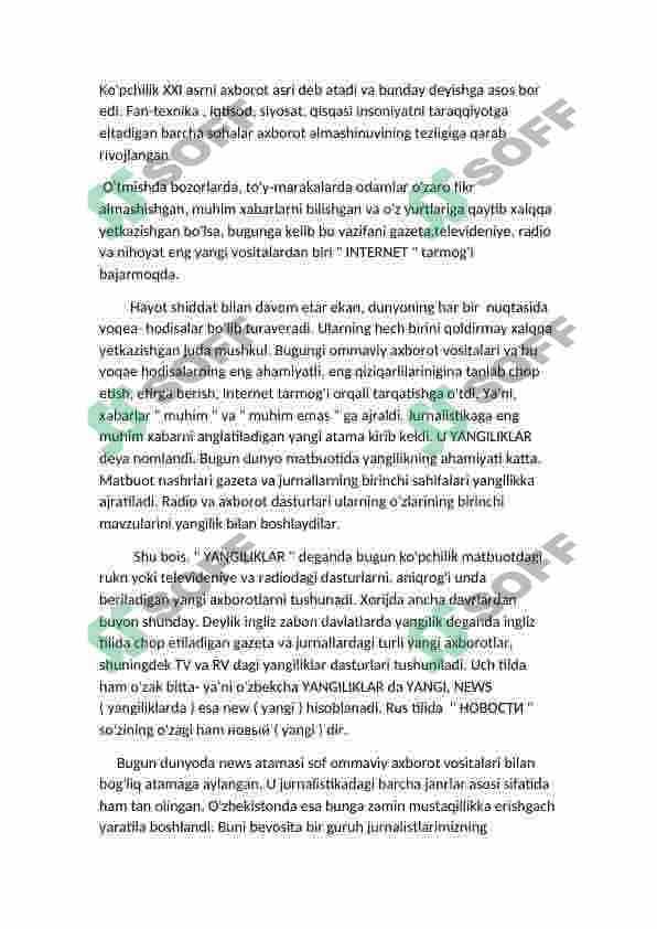 Sport mavzusidagi yangiliklar 5