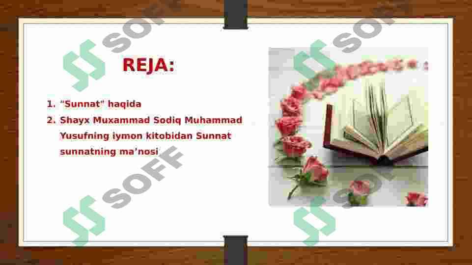 Sunnat. Sunnatning manosi 2