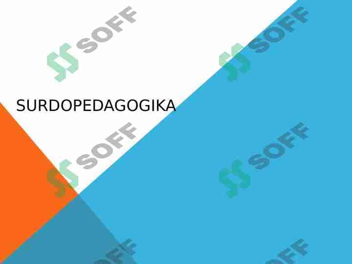 Surdopedagogika