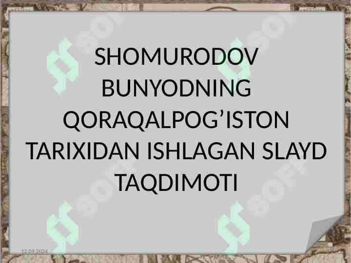 QORAQALPOQ YERLARI XVI-XIX ASRLARDA