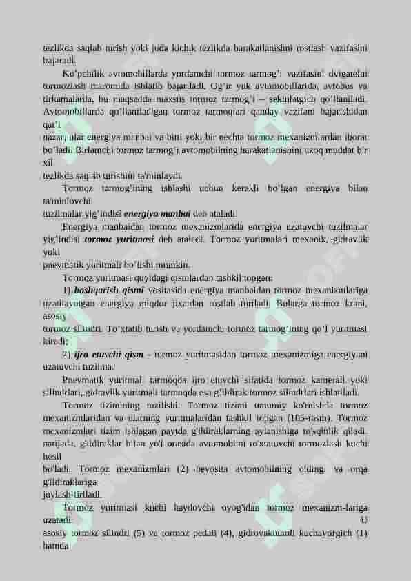 Tormoz tizmi ABS 4