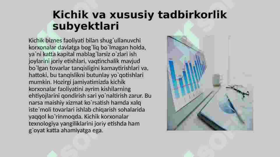 TADBIRKORLIK FAOLIYATI SUB’YEKTLARI VA ULARNING TURLARI 5