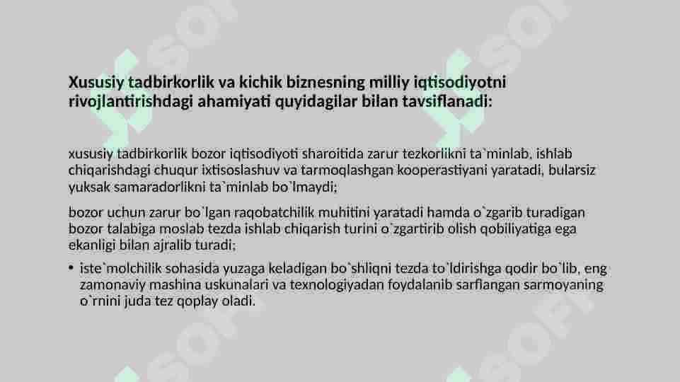 TADBIRKORLIK FAOLIYATI SUB’YEKTLARI VA ULARNING TURLARI 8