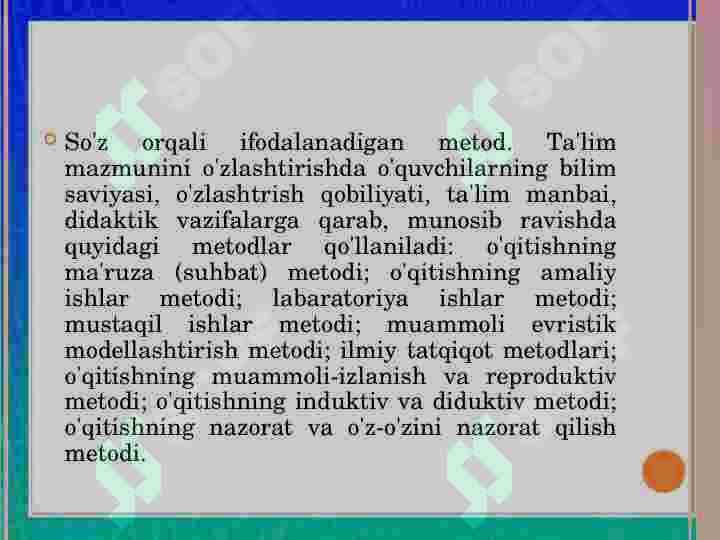 Ta’lim metodlari va vositalari 4
