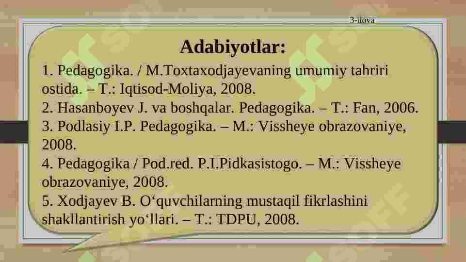 Ta’lim metodlari 3