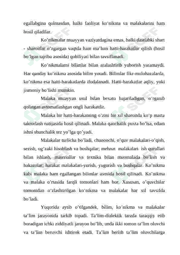 Ta'lim qonuniyatlari va tamoyillari 8