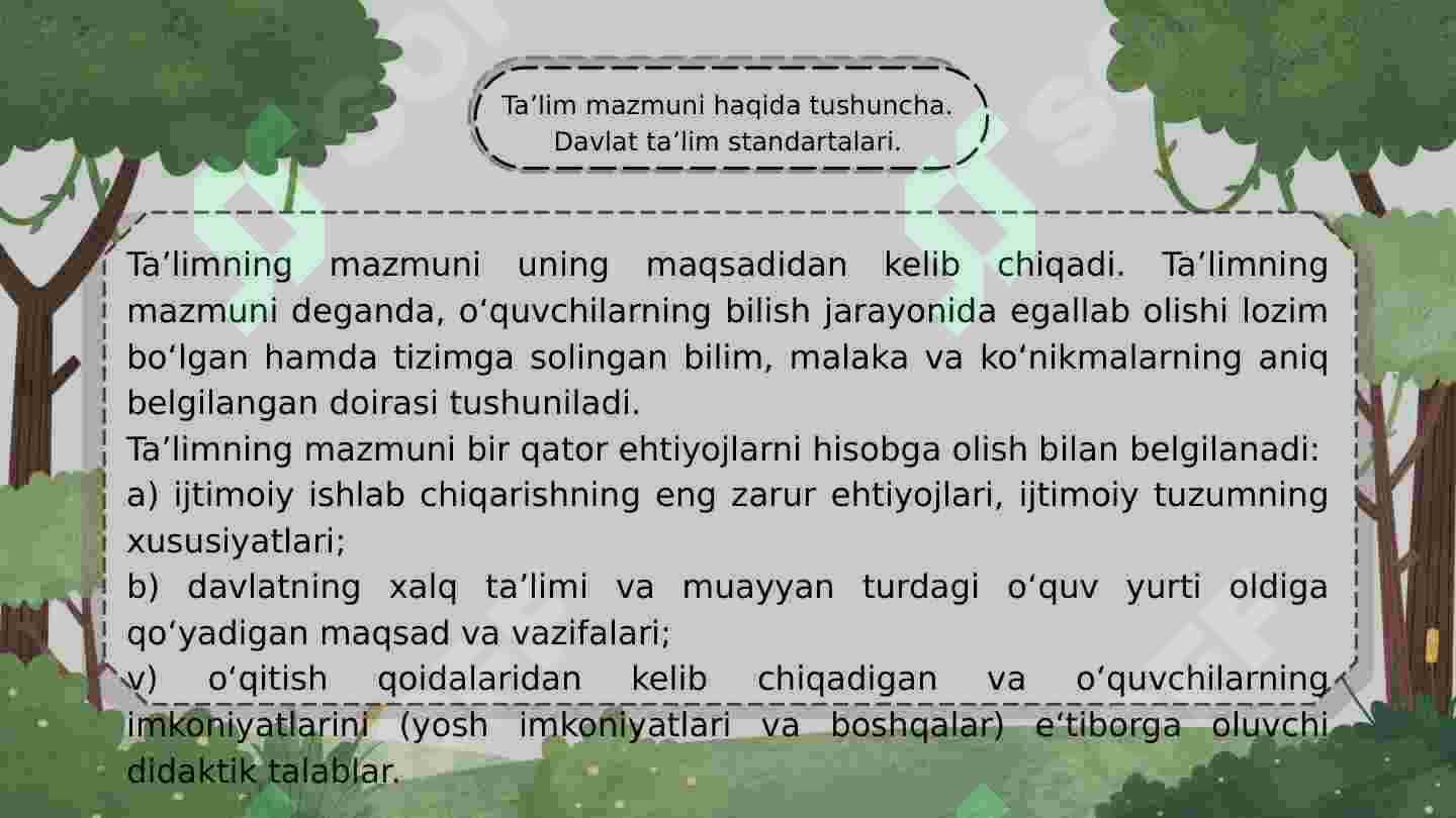 Ta’limning mazmuni 3