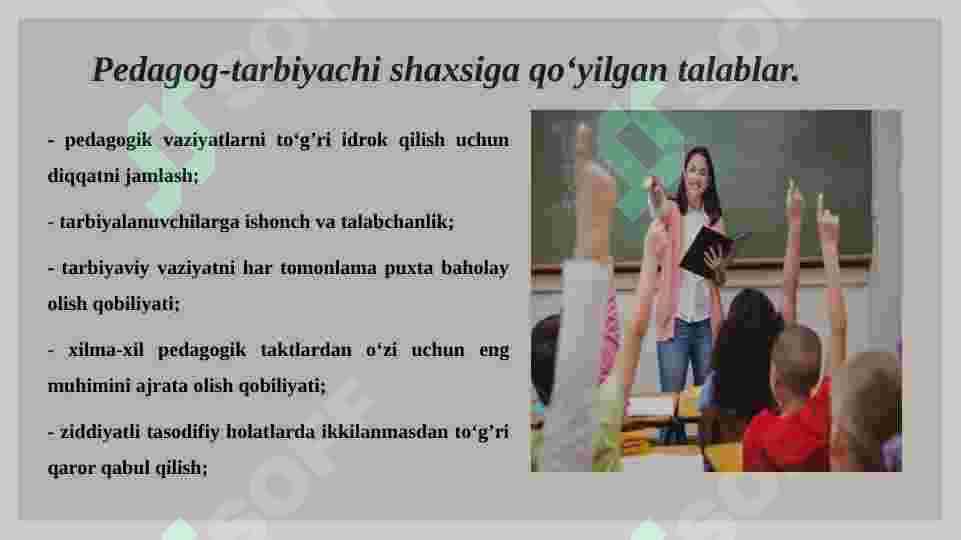 Tarbiyaviy ishlarni amalga oshirishda pedagogik mahoratning oʻrni 3