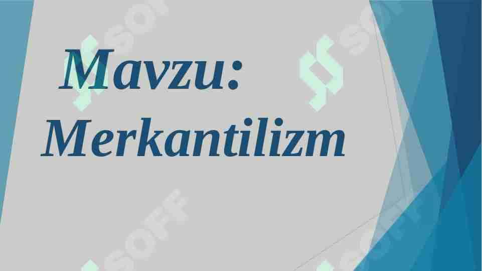 Merkantilizm