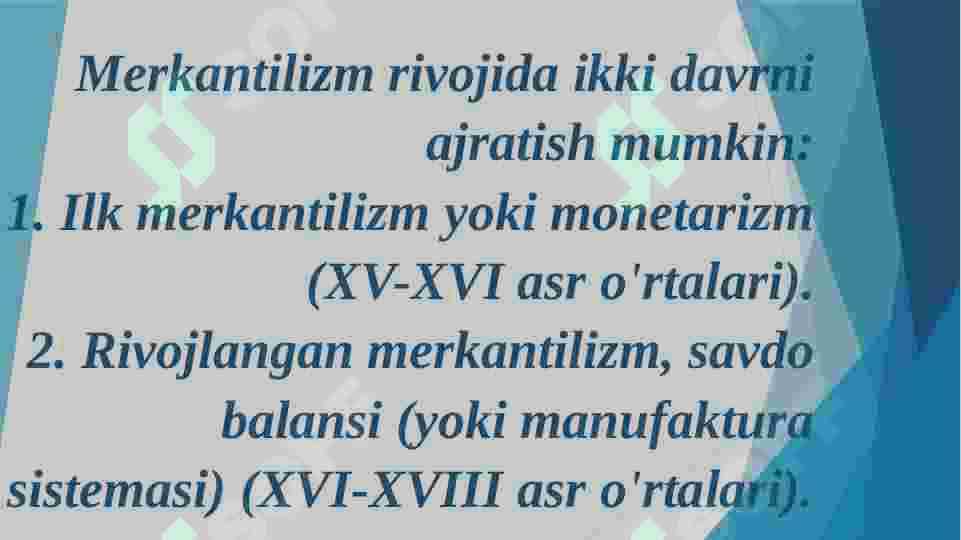 Merkantilizm 7