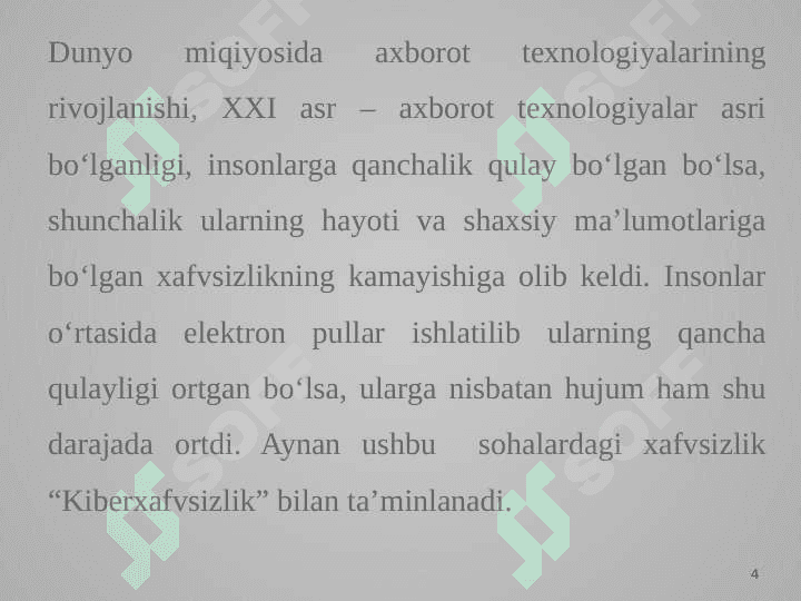 Kiberxavfsizlik sohasiga oid qonun hujjatlari tahlili. 4