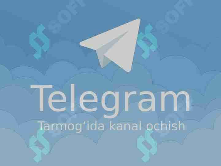 Telegram Tarmog‘ida kanal ochish
