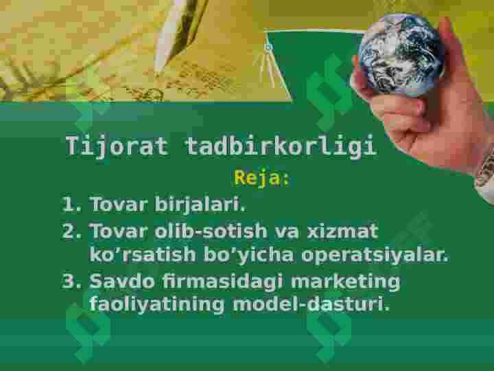 Tijorat tadbirkorligi 2