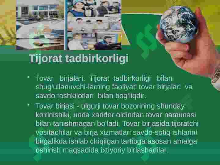 Tijorat tadbirkorligi 3