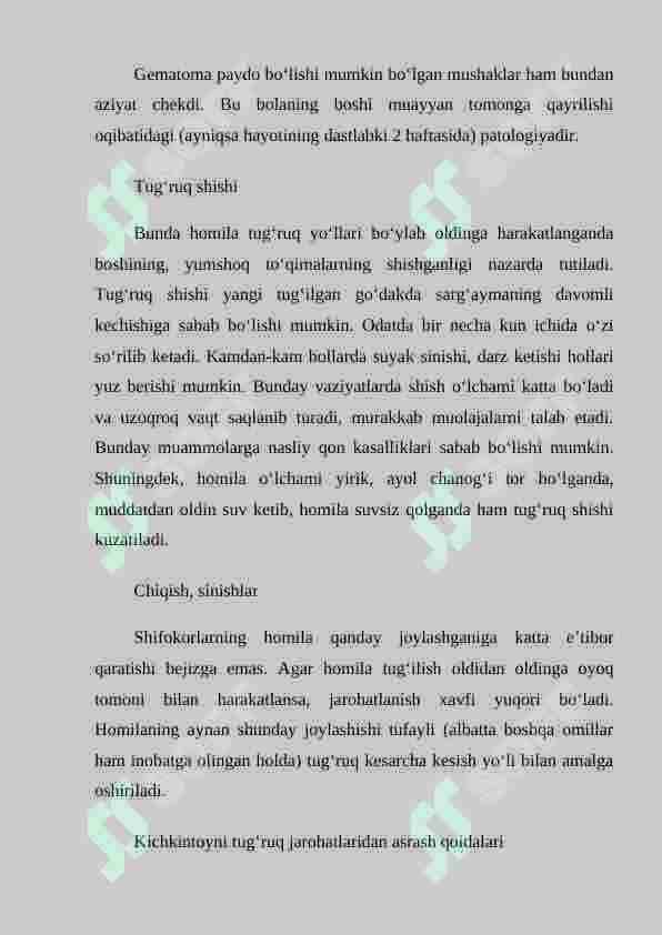 Tug’ruq jarohatlari 3