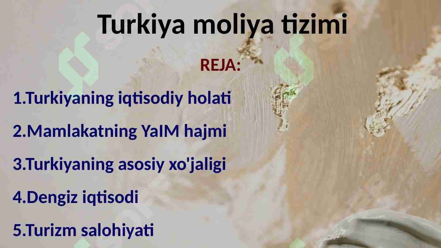 Turkiya moliya tizimi