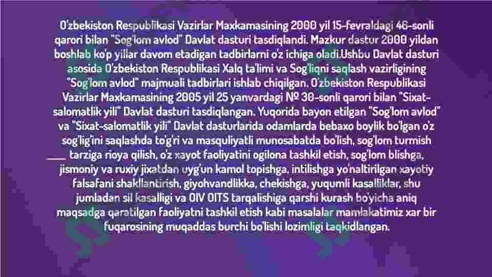 Sogʻlom turmush tarziga oid xalqona ibratlar 4
