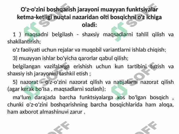 Vaqtni boshqarish 6