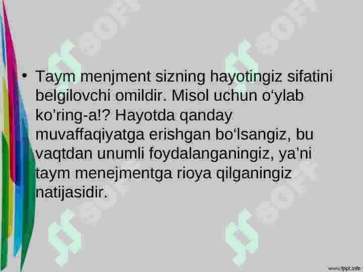 Vaqtni boshqarish 3