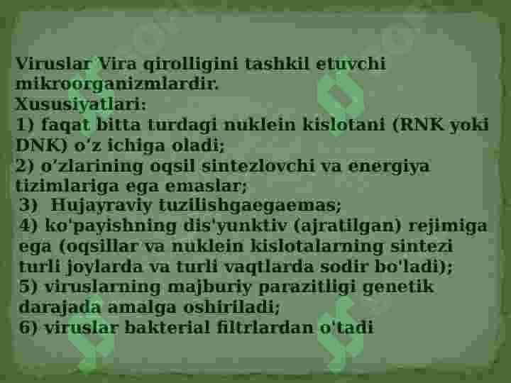 Viruslarning tuzilishi 3