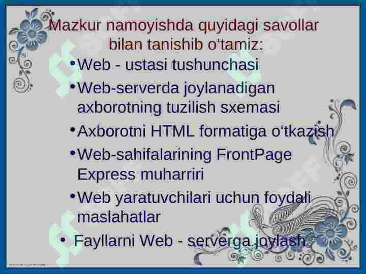 Web sahifalar yaratish 2
