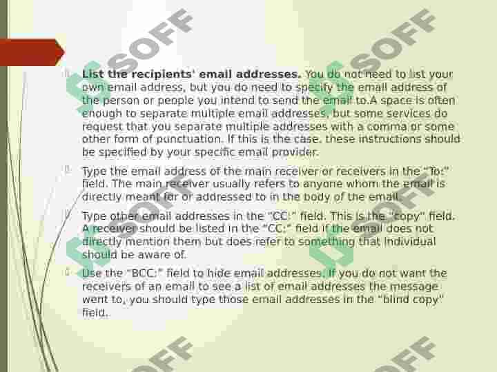 Writing an email 5