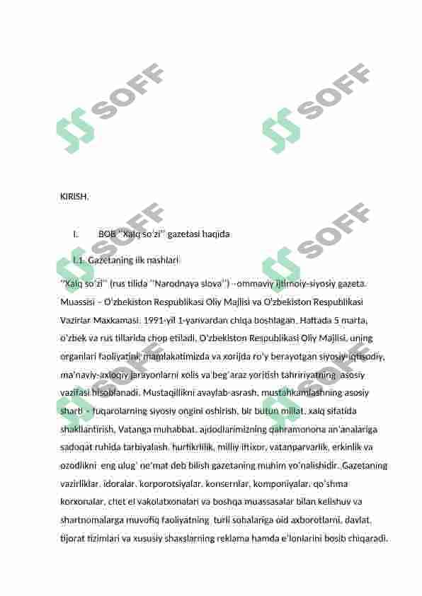 Xalq so’zi  gazeti 3