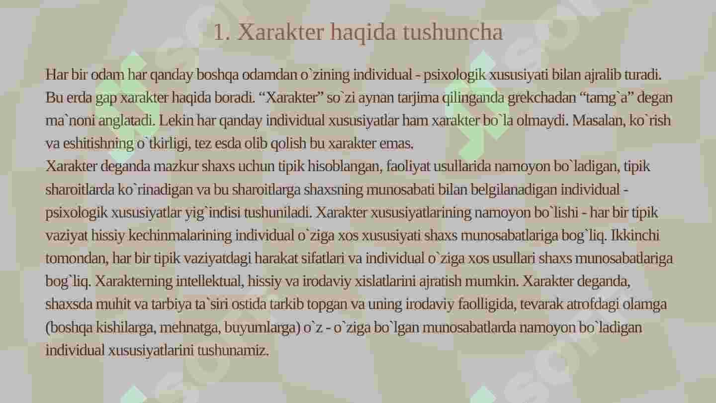 Xarakter 3