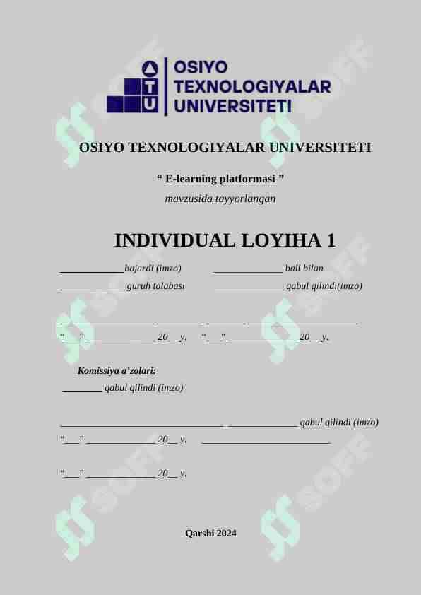 E-learning platformasi
