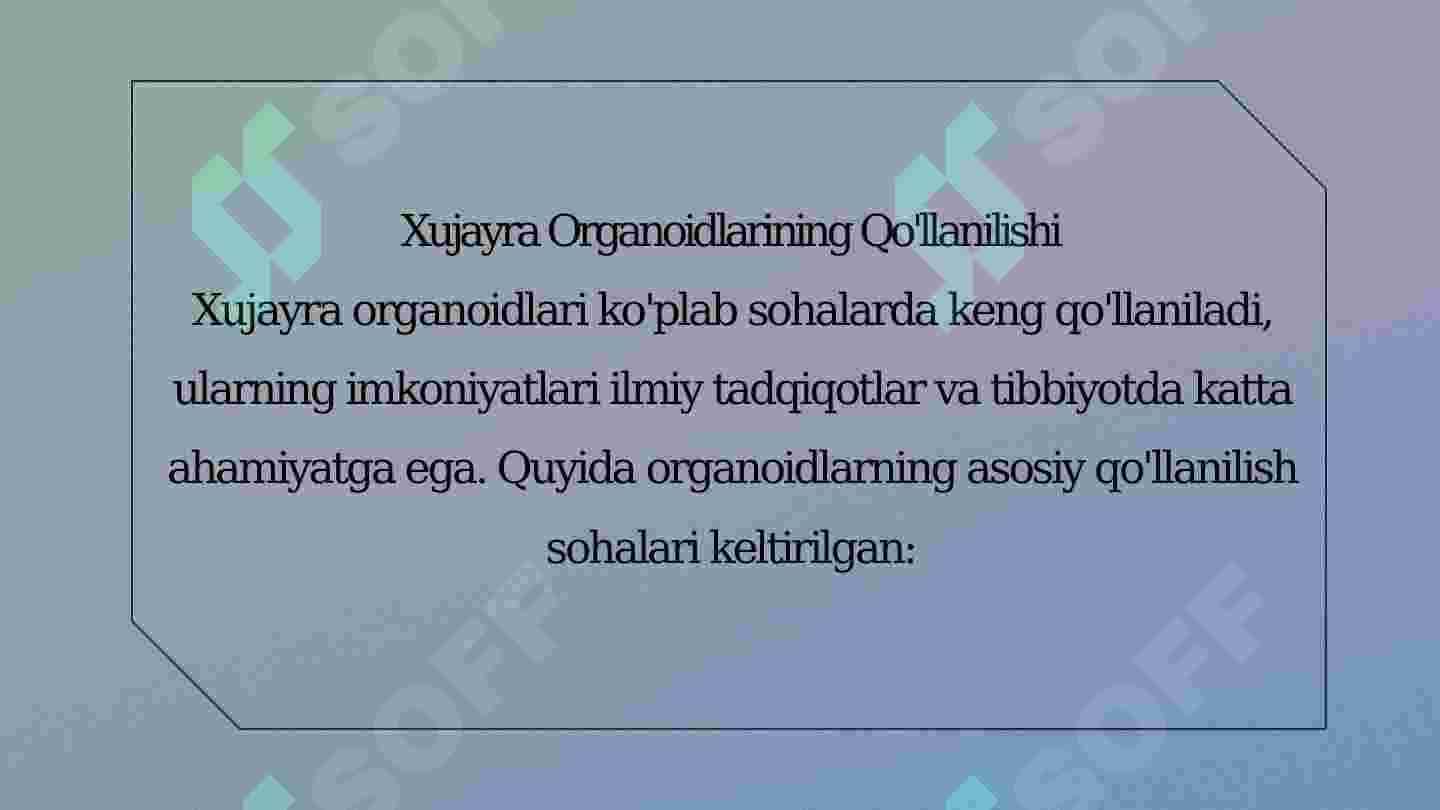 Xujayra Organoidlarining Tushunchasi 6