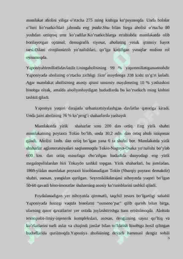 Yaponiya iqtisodiyoti 5