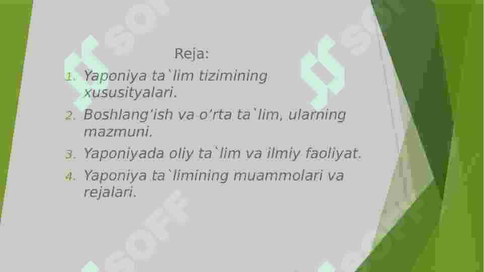 Yaponiya ta'lim tizimi 2