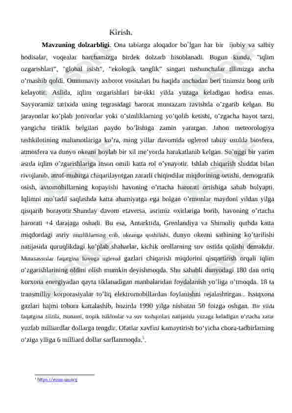 EKOLOGIK MUAMMOLARNING MOHIYATI, OQIBATLARI VA HAL ETISH YO`LLARI 3
