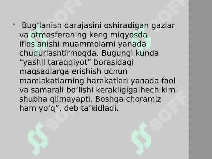 Yashil iqtisodiyot 3