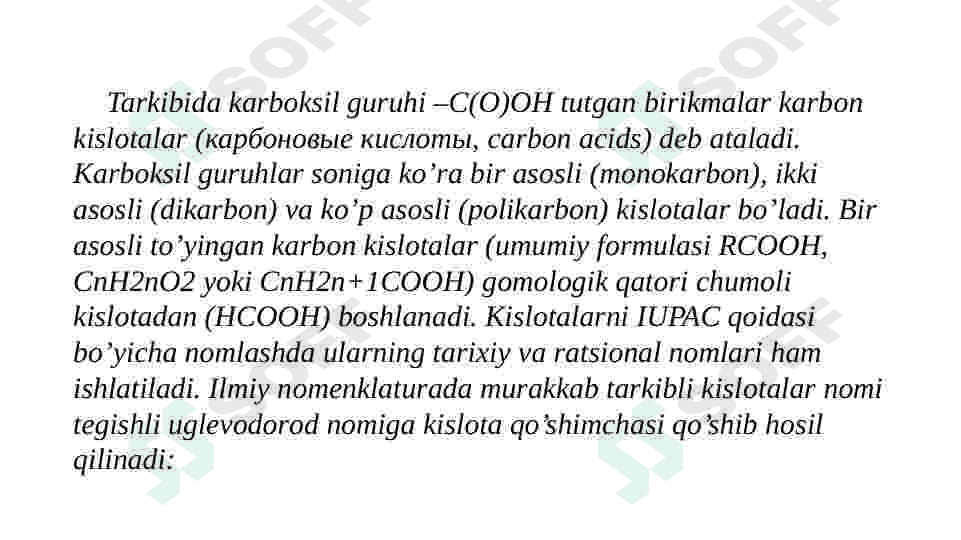 Karbon kislotalar xossalarini o'qitish metodikasi 4