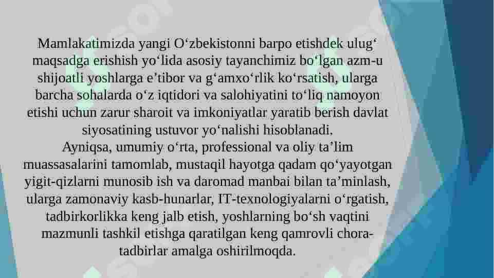 Yoshlar uchun ijtimoiy xizmatlarning tarkibiy qismlari 2