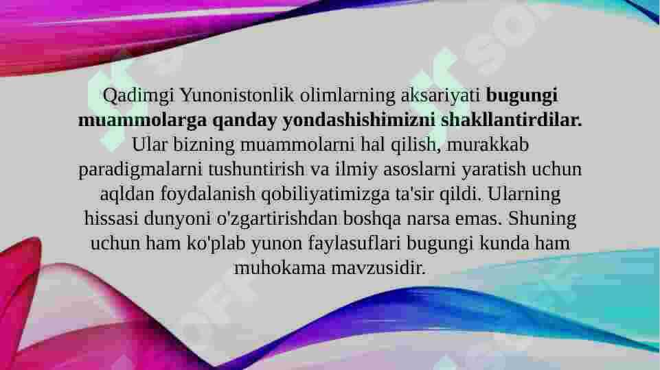 Yunon faylasuflari 3