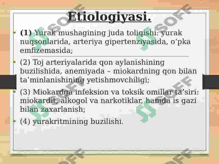 Yurak yetishmovchiligi 4