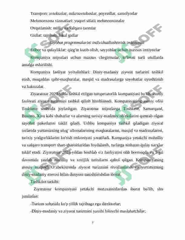 ”Ziyaratour” turagentligi 7