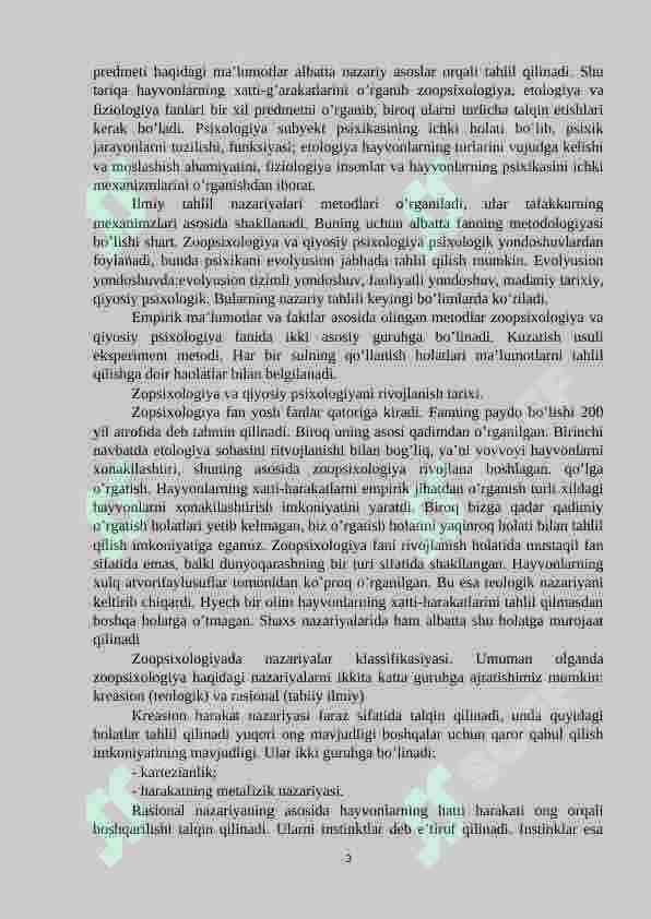 Zoopsixologiya va qiyosiy psixologiyaga kirish 3