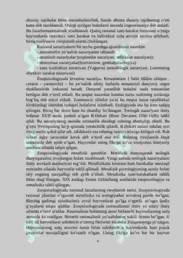 Zoopsixologiya va qiyosiy psixologiyaga kirish 4