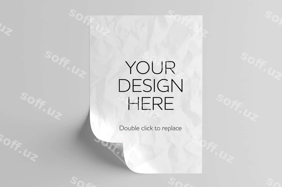 A4 varaq mockup | A4 paper sheet mockup 1