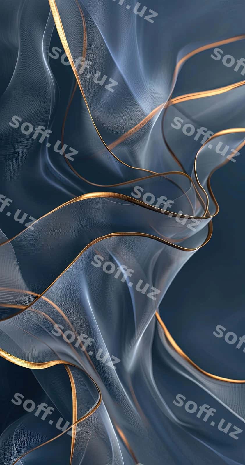 Mavhum suyuqlik to'lqin foni | Abstract liquid wave background 1