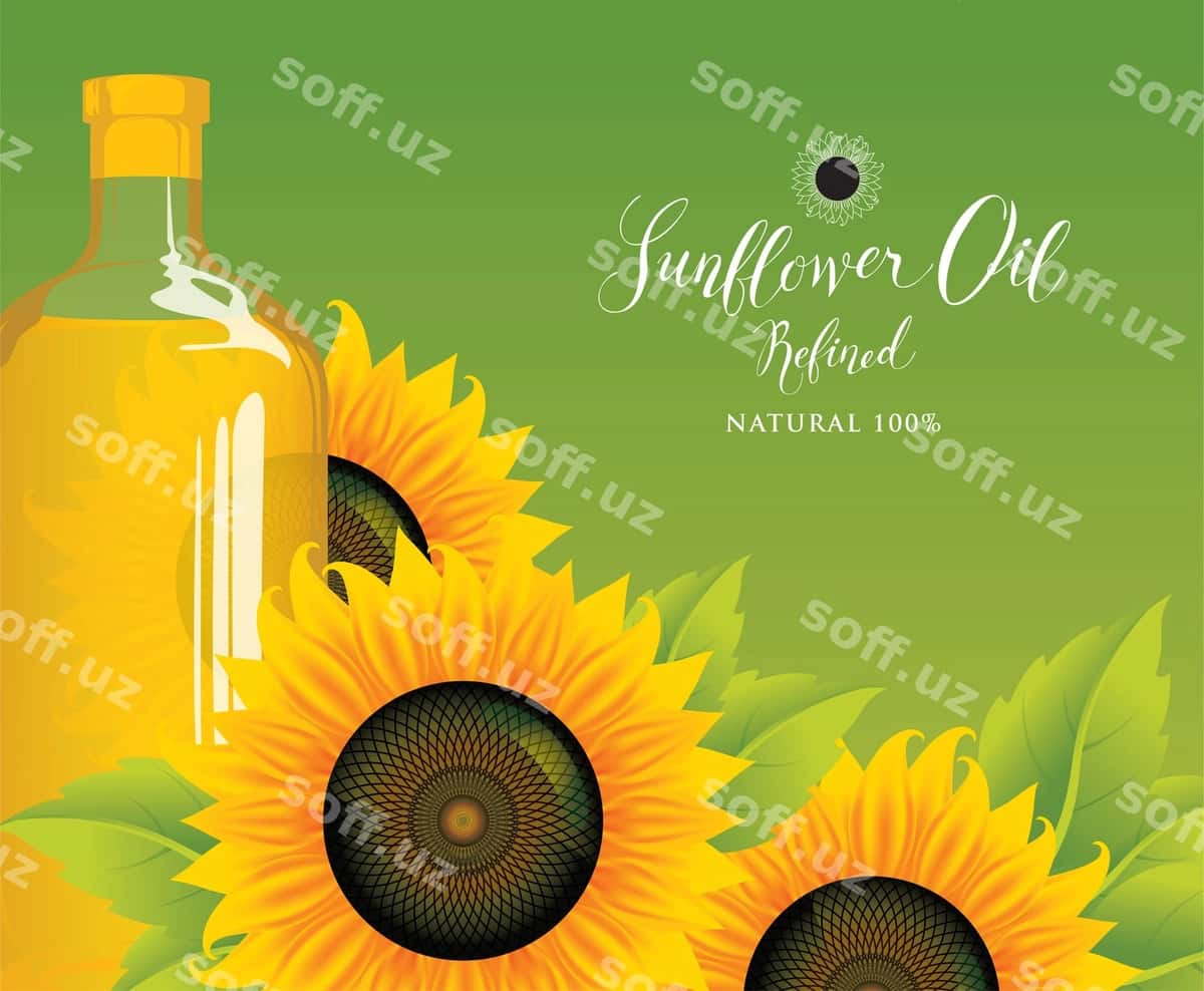 Reklama afsusnoma qozon moyi | Advertising poster sunflower oil 1