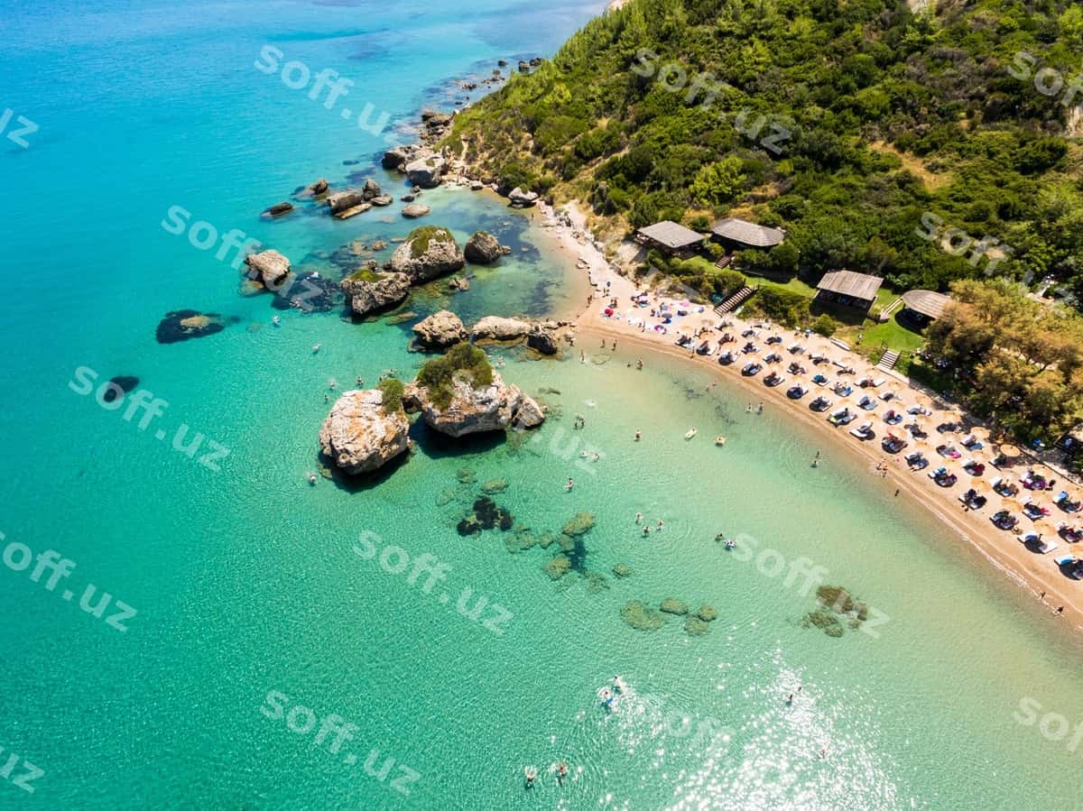 Havo ramzasi dengiz landshtini osmon fonida | Aerial view sea landscape against sky 1