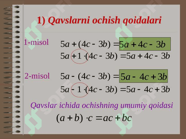 algebraik ifodalar 4