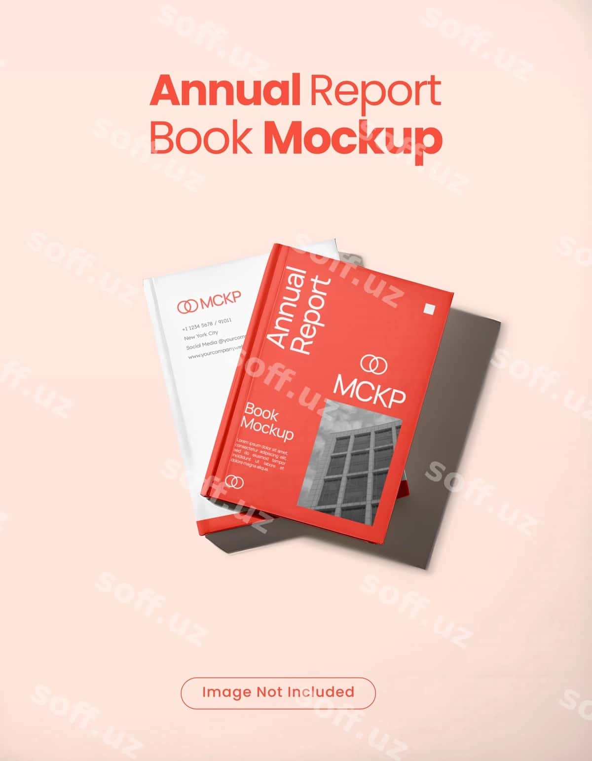 Yillik hisobot kitob namunasi | Annual report book mockup 1