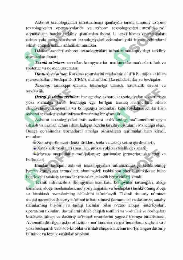 Axborot texnologiyalarining infratuzilmasi 5